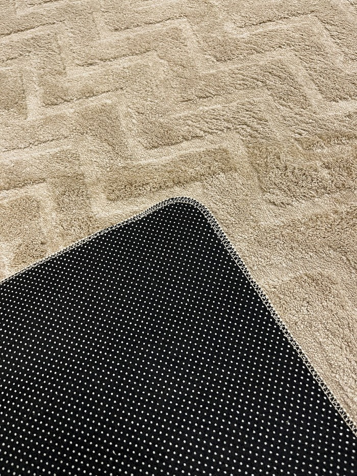 Покрытие напольное тафтинговое Champion Carpet 1.4x2 (Barni Zigzag-Taupe) — фото 4