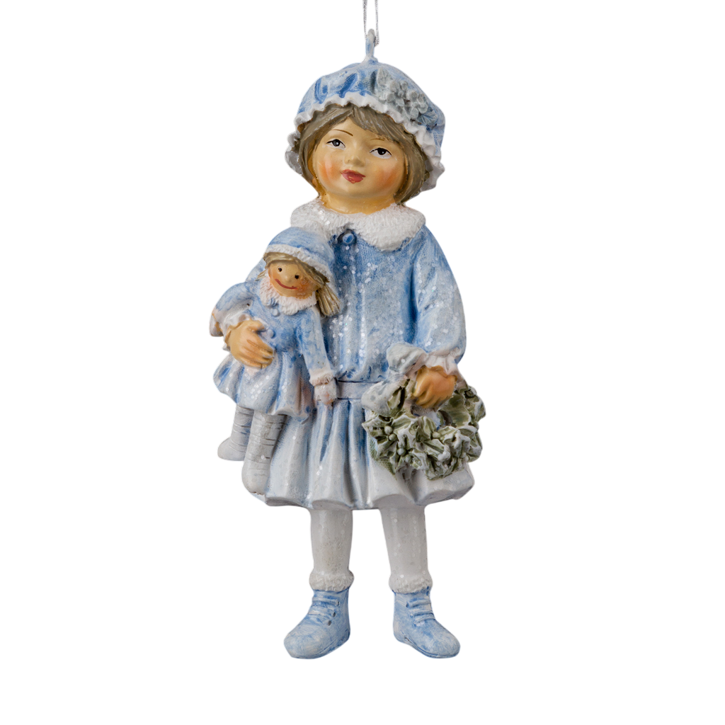 Елочная игрушка Erich Krause Decor. Девочка с куклой лапландия / 64546