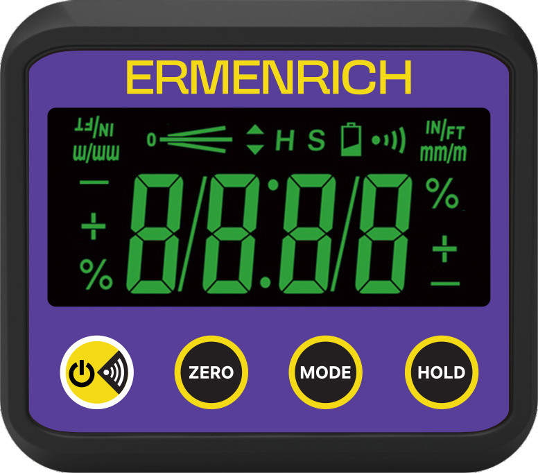 Уклономер цифровой Ermenrich Verk LQ40 / 85693 (фиолетовый)