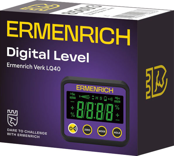 Уклономер цифровой Ermenrich Verk LQ40 / 85693 (фиолетовый) — фото 2