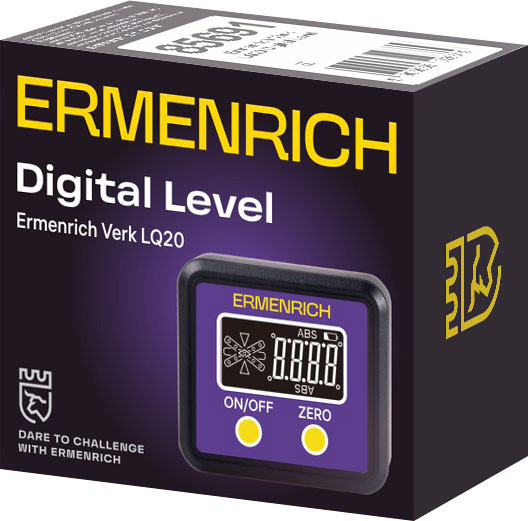 Уклономер цифровой Ermenrich Verk LQ20 / 85691 (фиолетовый) — фото 2
