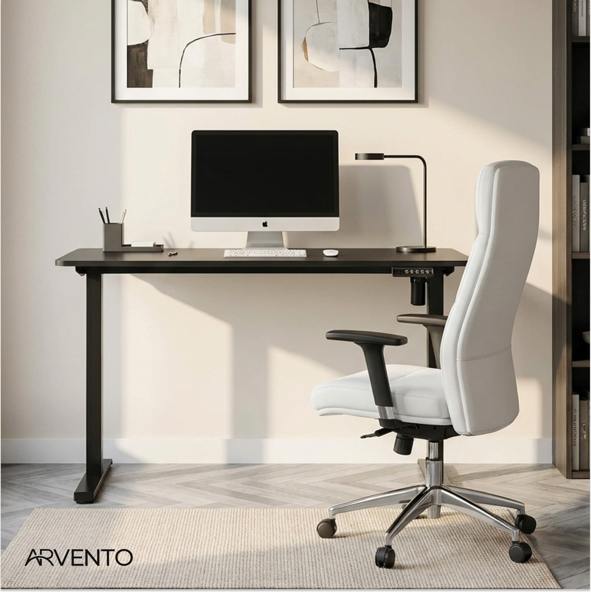 Стол с подъемным механизмом Arvento Spenser 120x60x72-120 (черный) — фото 5