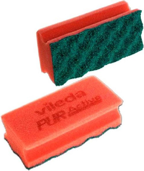 Губка для мытья посуды Vileda Пур-Актив SRR707 (красный) — фото 2