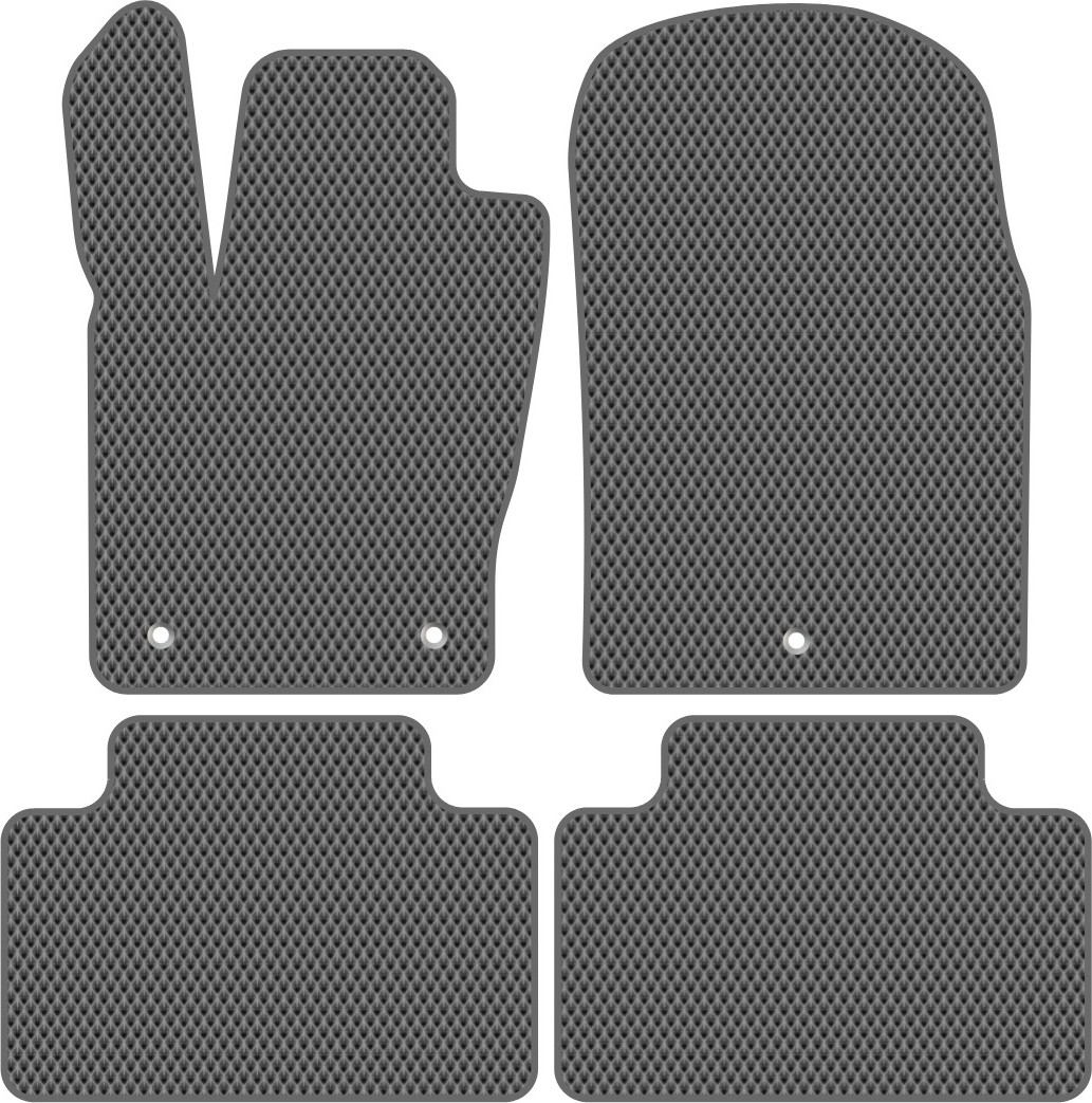 Комплект ковриков для авто Alicosta 0548_2-сер для Jeep Grand Cherokee IV SUV/WK2 2010-2013 (EVA ромб, серый)