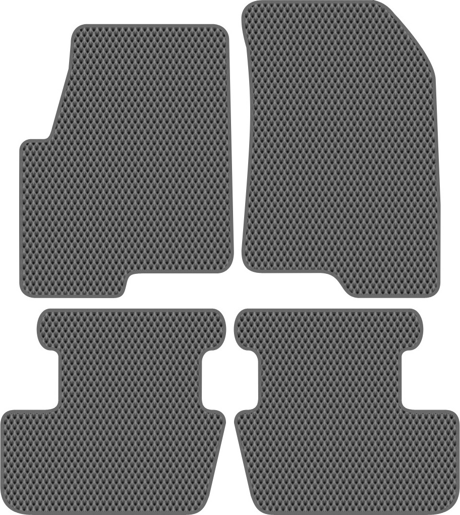 Комплект ковриков для авто Alicosta 2556_2-сер для Jeep Liberty I SUV/MK74 2006-2011 (EVA ромб, серый)