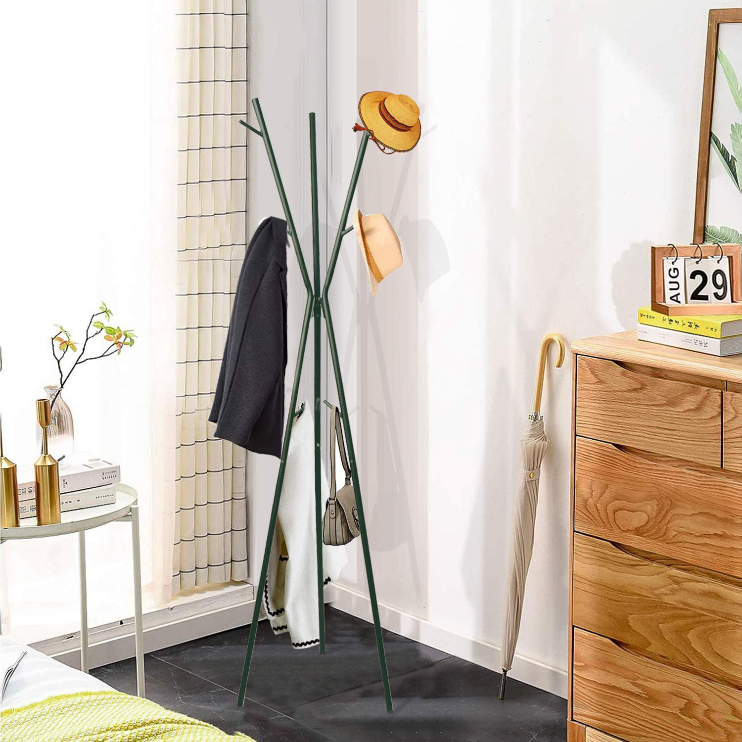 Вешалка для одежды Swed house Stangan 34.57.7262 (34.57.7386) (серый/зеленый) — фото 3
