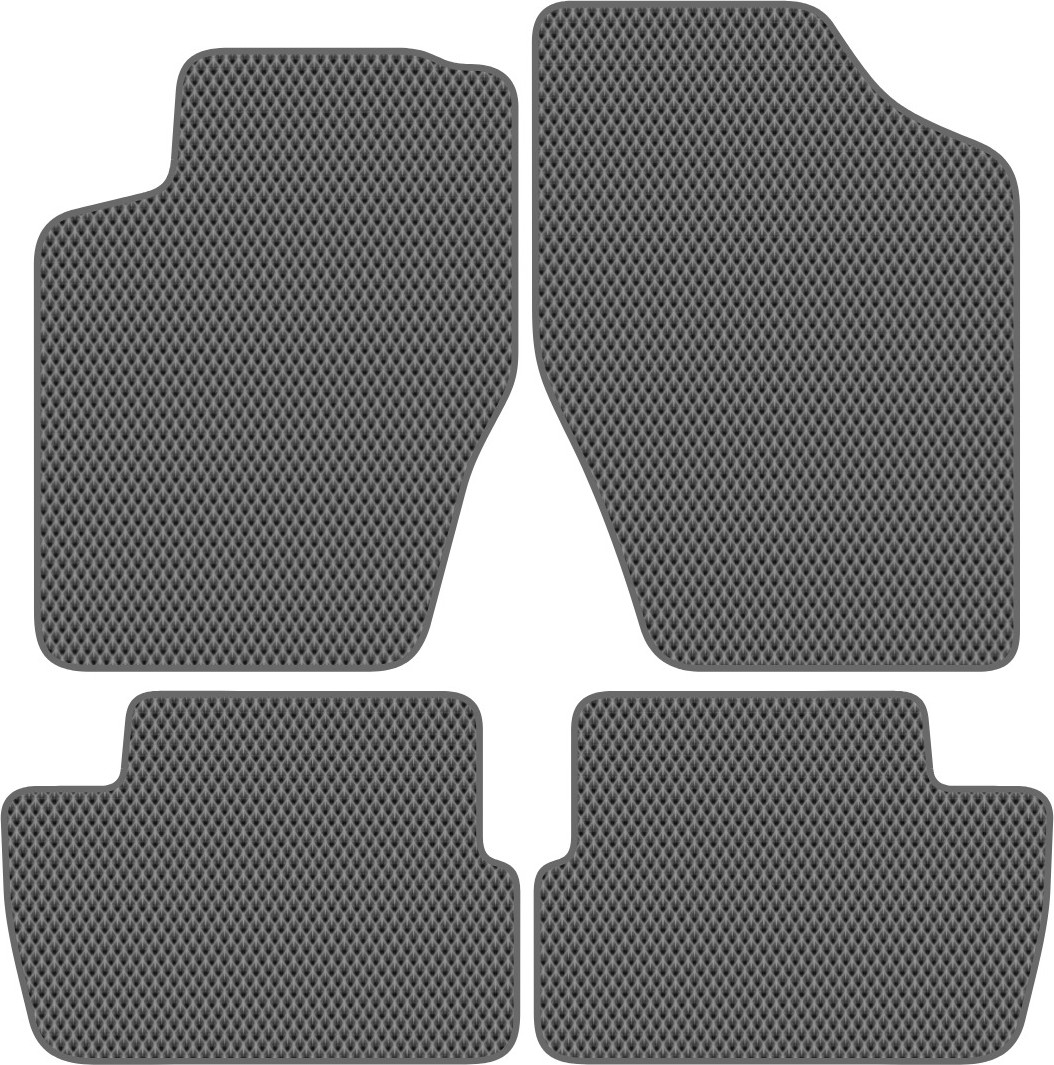 Комплект ковриков для авто Alicosta 0282_2-сер для Citroen C4 I хэтчбэк/LC 2004-2011 (EVA ромб, серый)