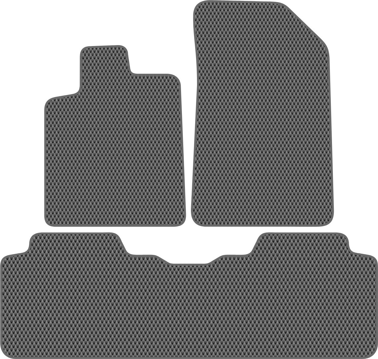 Комплект ковриков для авто Alicosta 0292_2-сер для Citroen C5 I хэтчбэк/X40 2001-2008 (EVA ромб, серый)