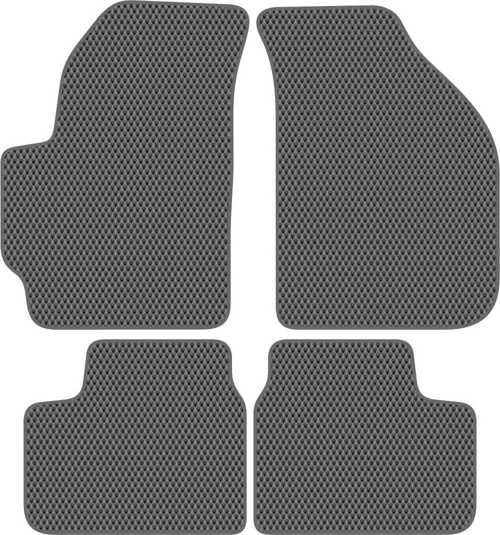 Комплект ковриков для авто Alicosta 0309_2-сер для Daewoo Matiz II хэтчбэк/M150 2000-2015 (EVA ромб, серый)