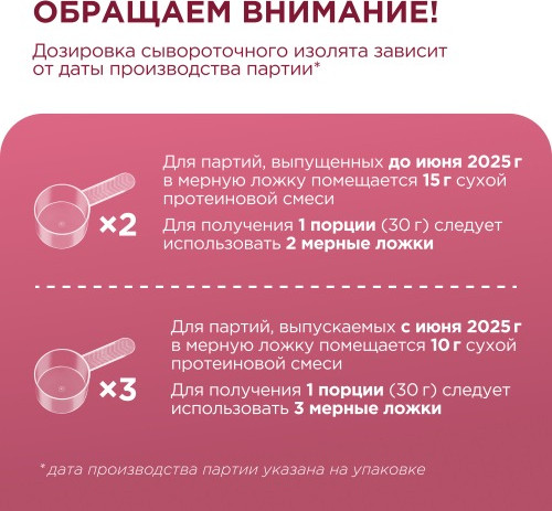 Протеин Bombbar Концентрат (900г, клубничное мороженое) — фото 3