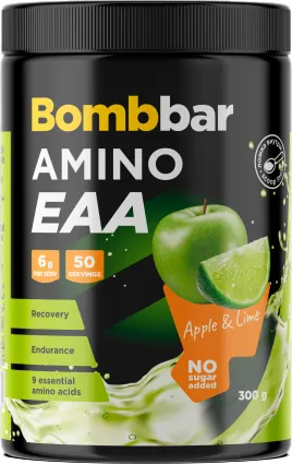 Комплексные аминокислоты Bombbar EAA (300г, яблоко/лайм)