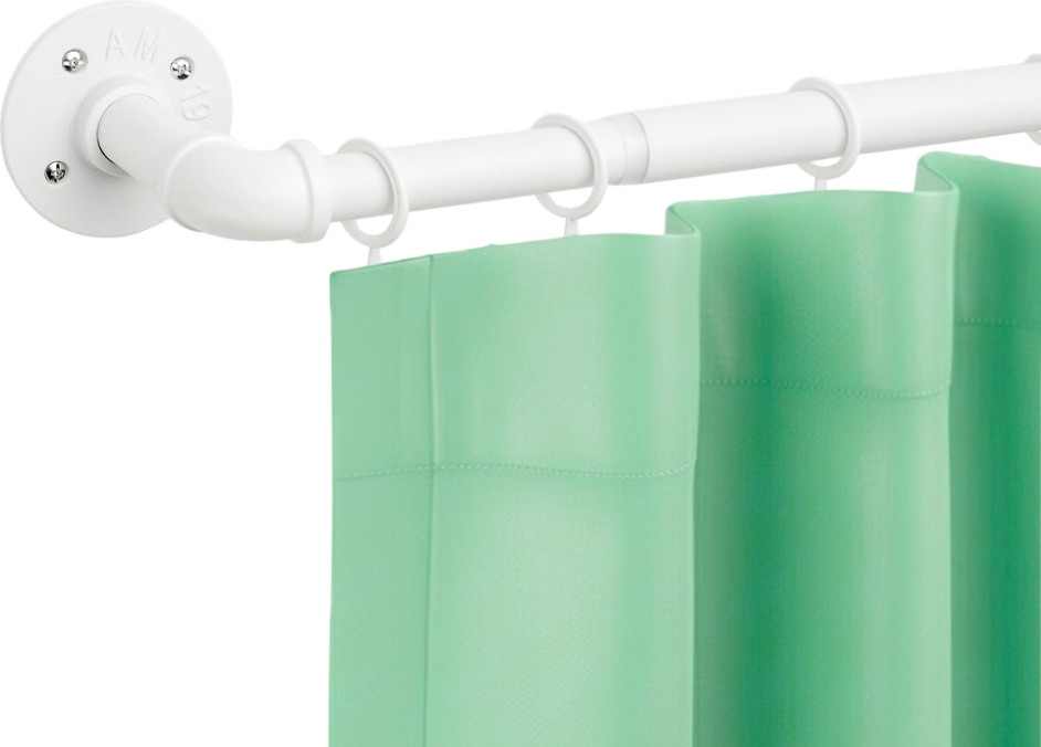 Карниз для штор UG HOME Раздвижной 1-рядный / 1КМ-180-360-БЛ (1.8-3.6м, белый) — фото 2