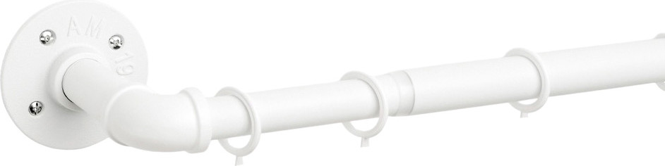 Карниз для штор UG HOME Раздвижной 1-рядный / 1КМ-180-360-БЛ (1.8-3.6м, белый)