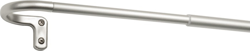 Карниз для штор UG HOME Раздвижной U-образный / 1КТ-122-213-СР (серебро, 1.22-2.13м)