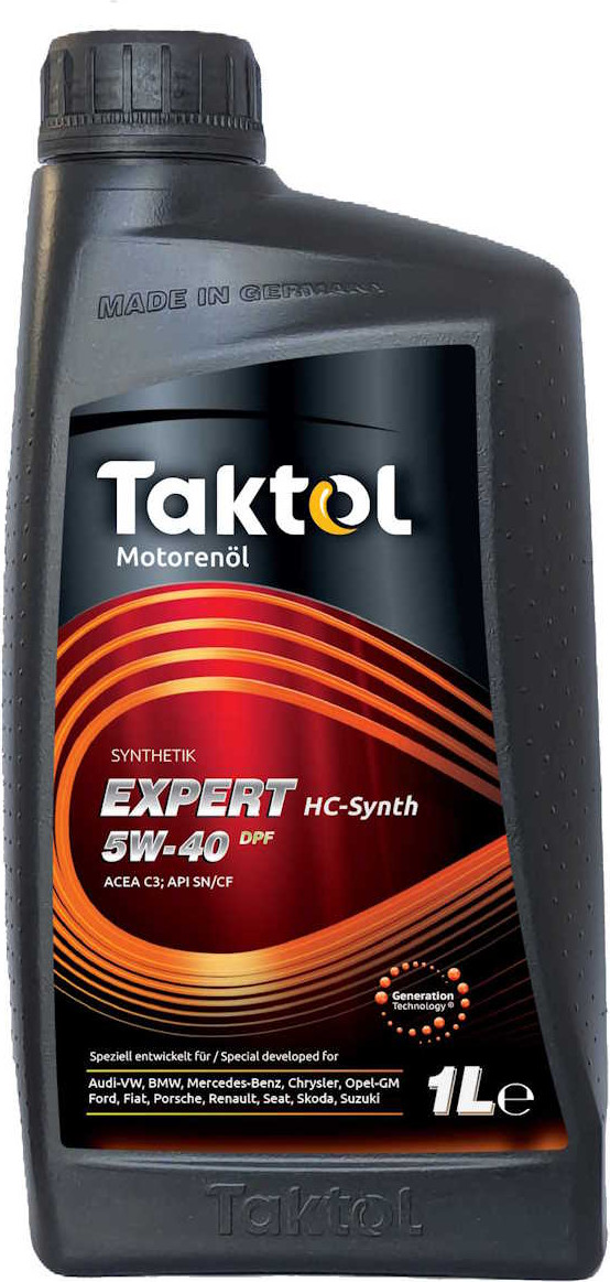 Моторное масло Taktol Expert HC-Synth 5W40 (1л)