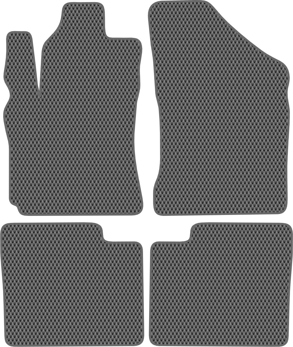 Комплект ковриков для авто Alicosta 3021_2-сер для Great Wall Coolbear хэтчбек 5дв 2009-2012 (EVA ромб, серый) — фото 1
