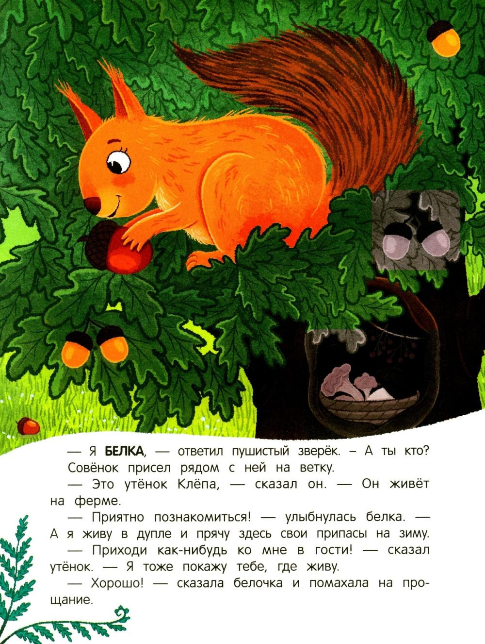 Развивающая книга Феникс-премьер Утенок в лесу! С наклейками, мягкая обложка (Зартайская Ирина) — фото 4