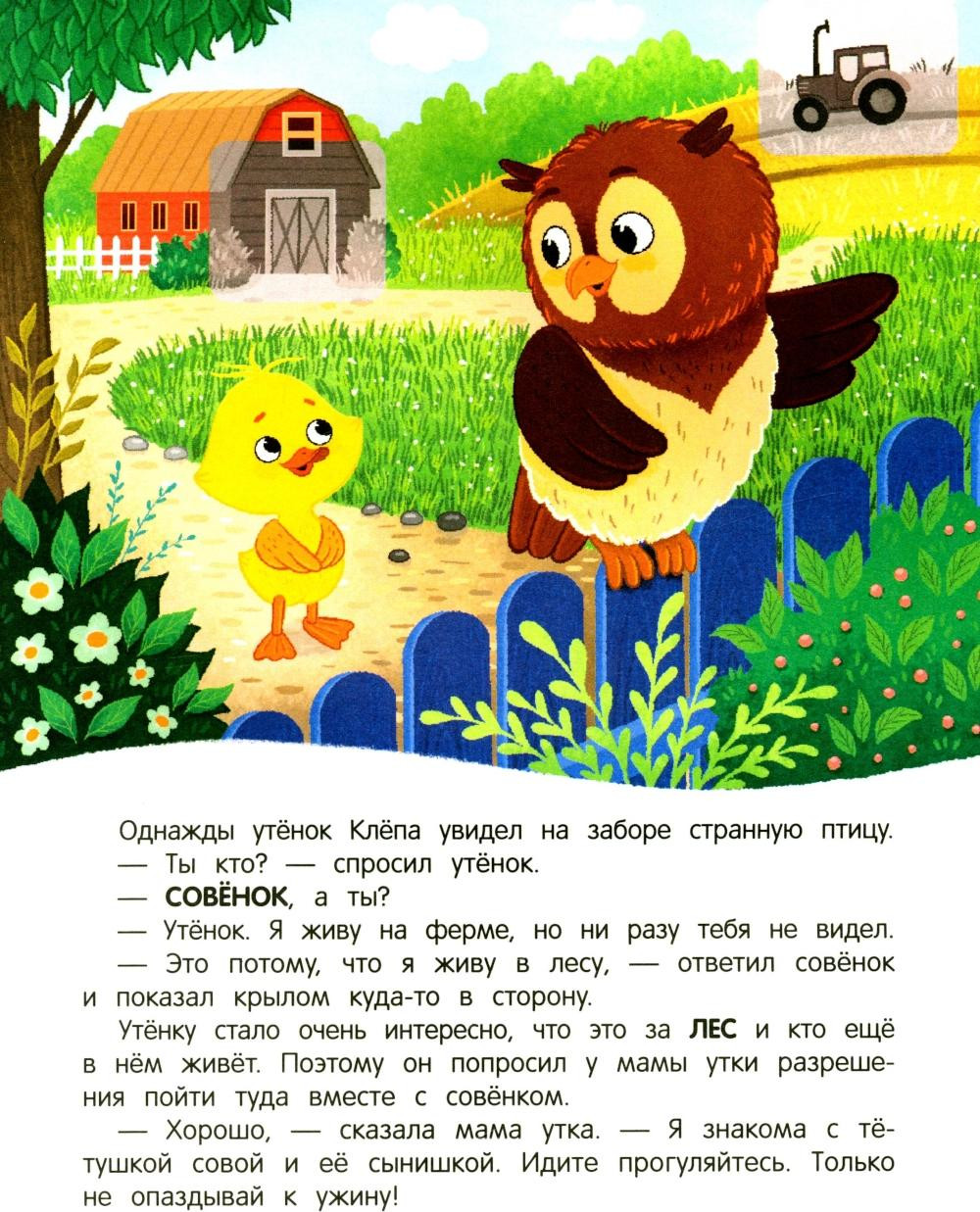 Развивающая книга Феникс-премьер Утенок в лесу! С наклейками, мягкая обложка (Зартайская Ирина) — фото 2