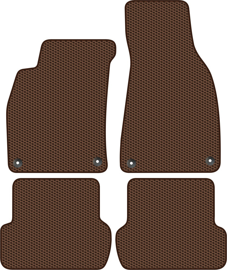 Комплект ковриков для авто Alicosta 2193_1-кор для Audi RS4 седан/B7 2005-2008 (EVA соты, коричневый)