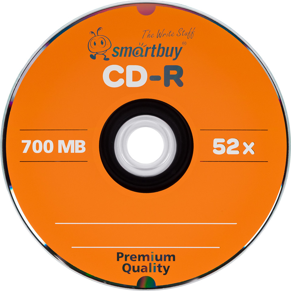 Набор дисков CD-R SmartBuy 700Mb 52x Cake Box / SBCD-R25 (25шт) — фото 2