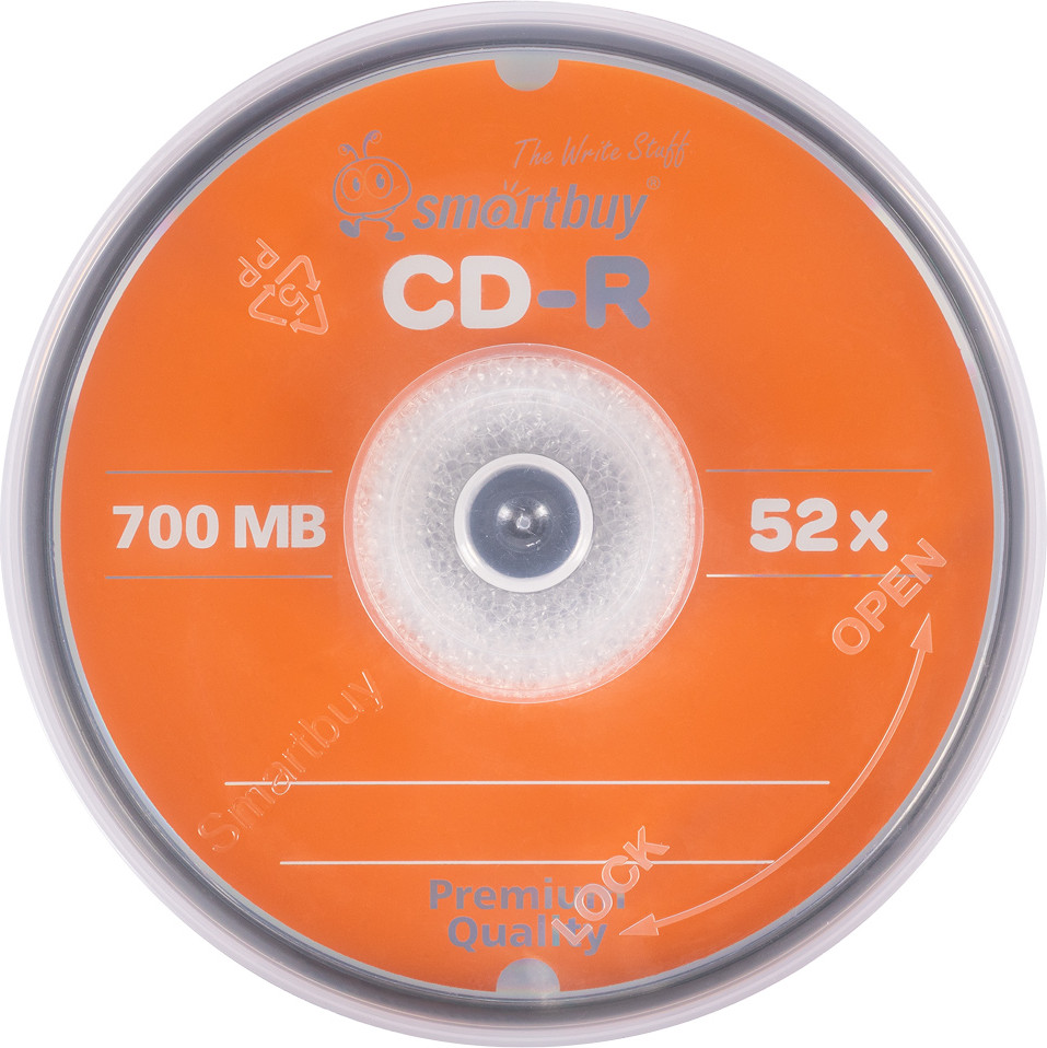 Набор дисков CD-R SmartBuy 700Mb 52x Cake Box / SBCD-R25 (25шт) — фото 3