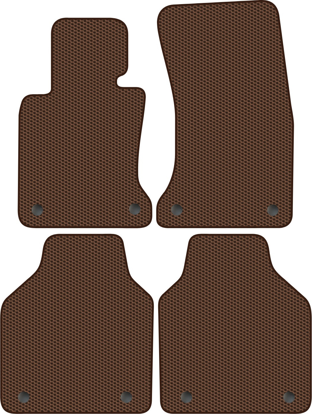 Комплект ковриков для авто Alicosta 0189_1-кор для BMW 7-Series IV седан/E66 Long 2001-2008 (EVA соты, коричневый)