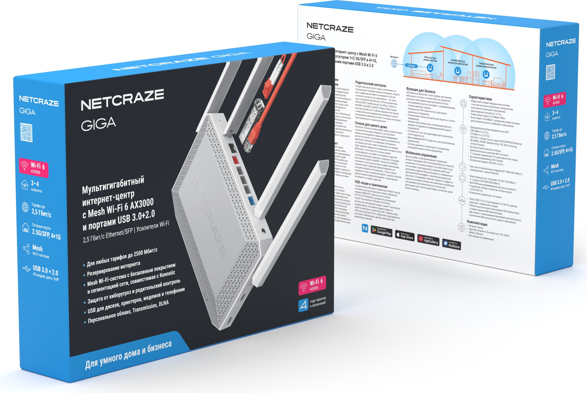 Беспроводной маршрутизатор Netcraze Giga NC-1012 — фото 6