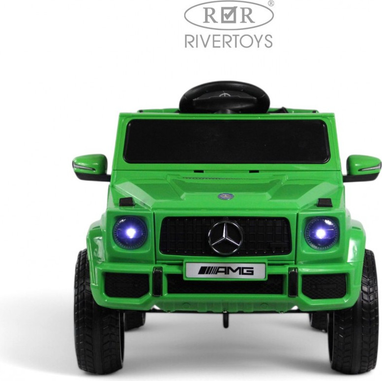 Детский автомобиль RiverToys Mercedes-AMG G63 / G222GG (зеленый) — фото 6