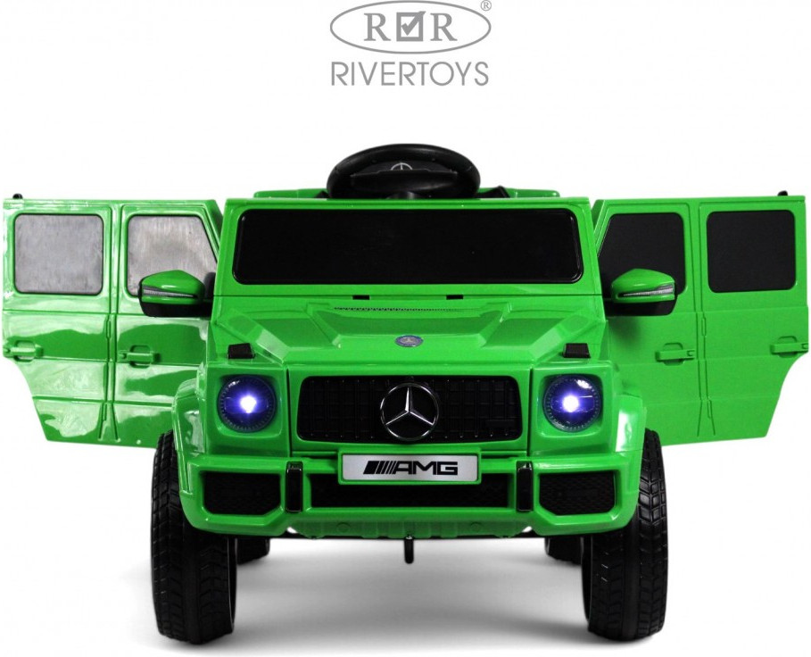 Детский автомобиль RiverToys Mercedes-AMG G63 / G222GG (зеленый) — фото 5