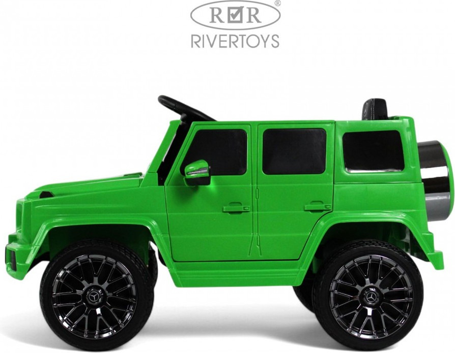 Детский автомобиль RiverToys Mercedes-AMG G63 / G222GG (зеленый) — фото 2
