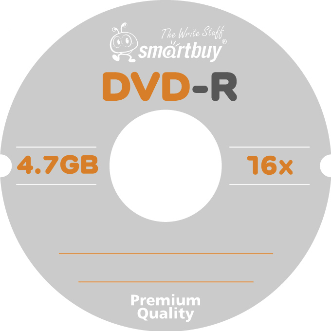 Набор дисков DVD-R SmartBuy 4.7Gb 16х Cake Box / SBDV-R50 (50шт) — фото 3