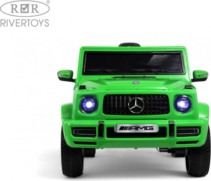 Детский автомобиль RiverToys Mercedes-AMG G63 4WD / G333GG (зеленый) — фото 3
