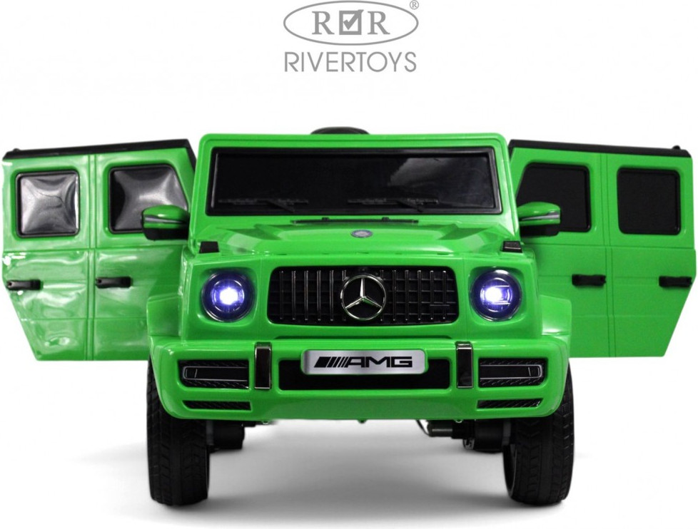 Детский автомобиль RiverToys Mercedes-AMG G63 4WD / G333GG (зеленый) — фото 5
