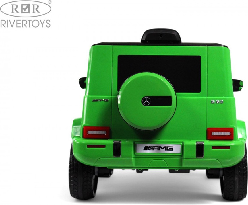 Детский автомобиль RiverToys Mercedes-AMG G63 4WD / G333GG (зеленый) — фото 4