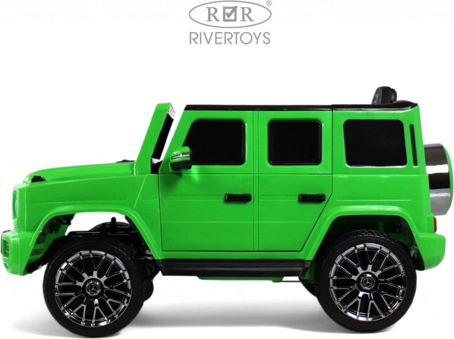 Детский автомобиль RiverToys Mercedes-AMG G63 4WD / G333GG (зеленый) — фото 2