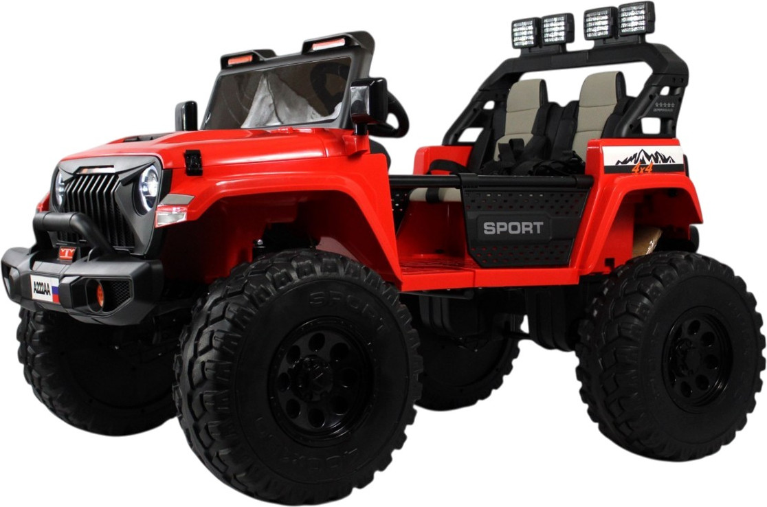 Детский автомобиль RiverToys Jeep / A222AA (красный)