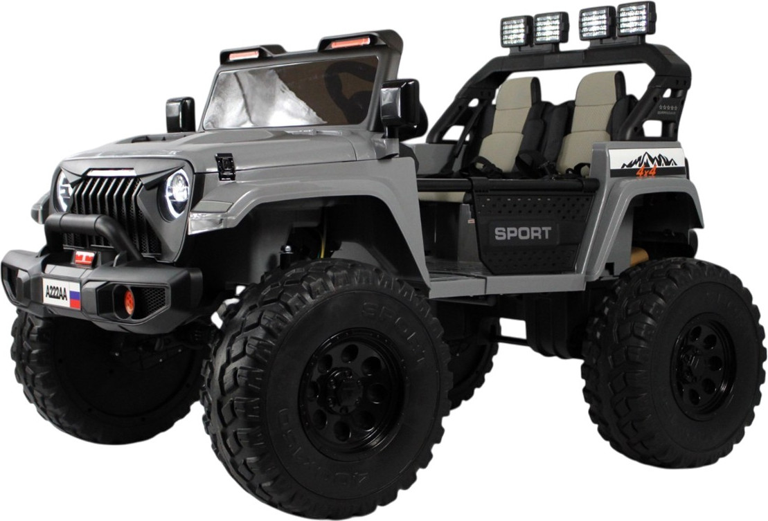 Детский автомобиль RiverToys Jeep / A222AA (серый)