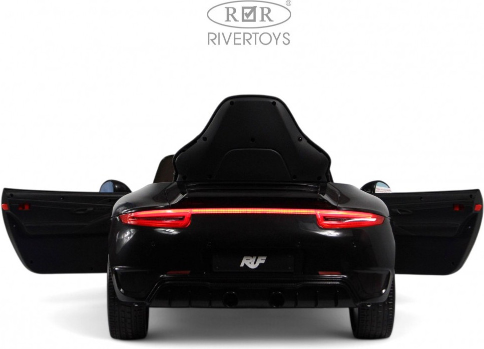 Детский автомобиль RiverToys Porsche 911 Ruf / A444AA (черный) — фото 6