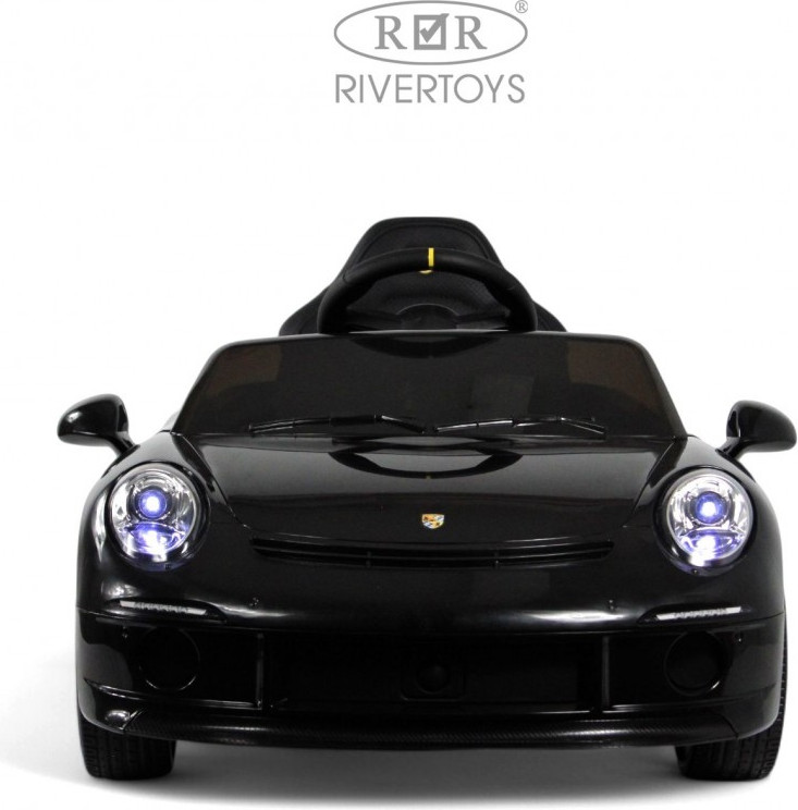 Детский автомобиль RiverToys Porsche 911 Ruf / A444AA (черный) — фото 4