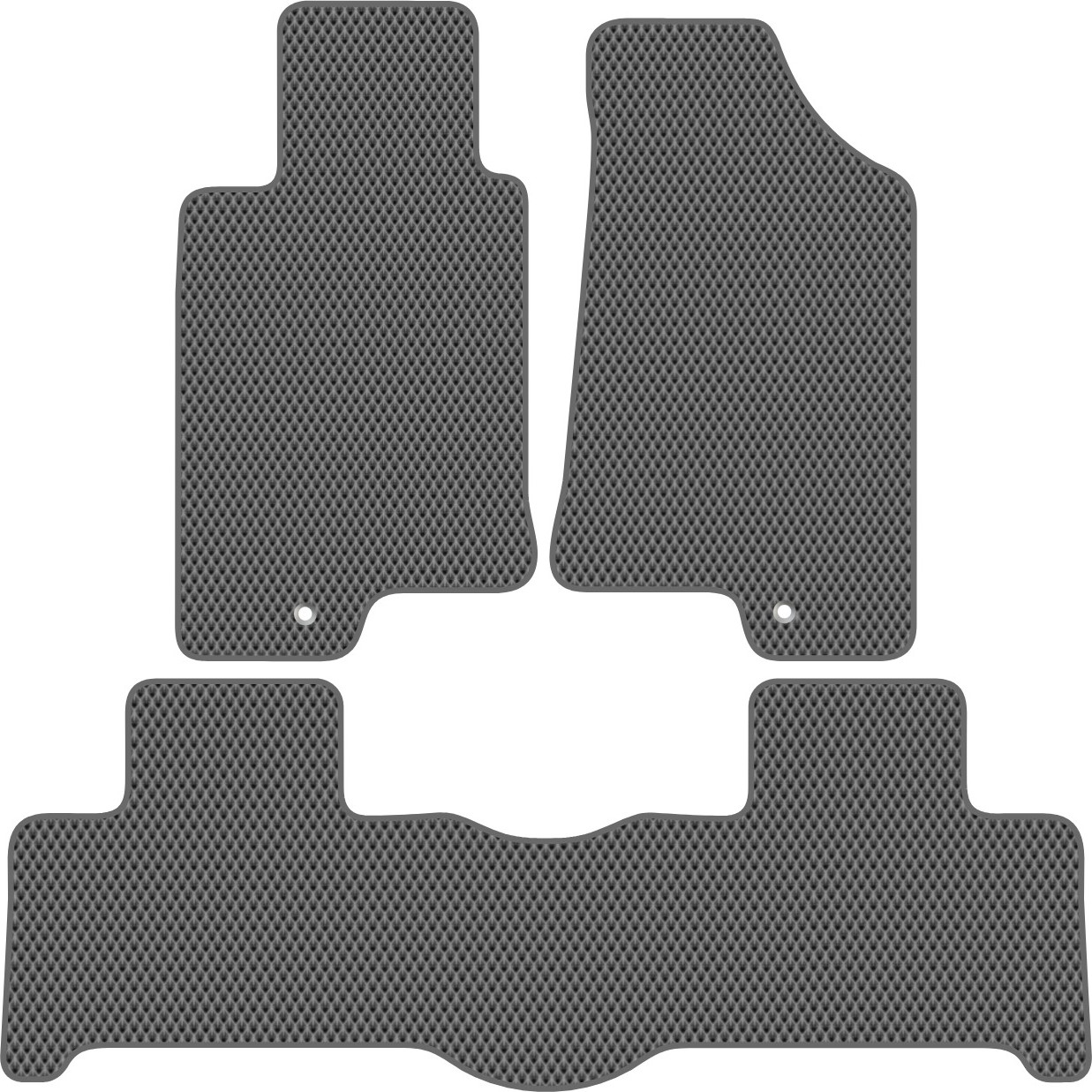 Комплект ковриков для авто Alicosta 0463_2-сер для Hummer H3 SUV 2005-2013 (EVA ромб, серый)