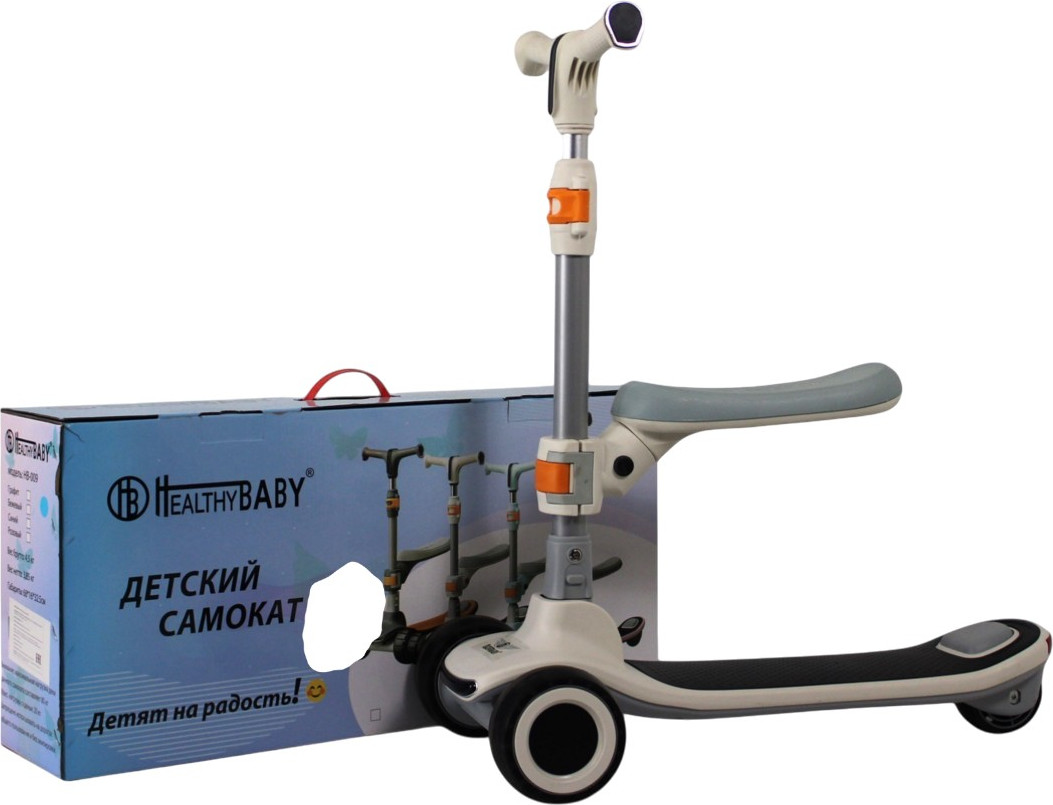 Беговел RiverToys HB-009 (серый)