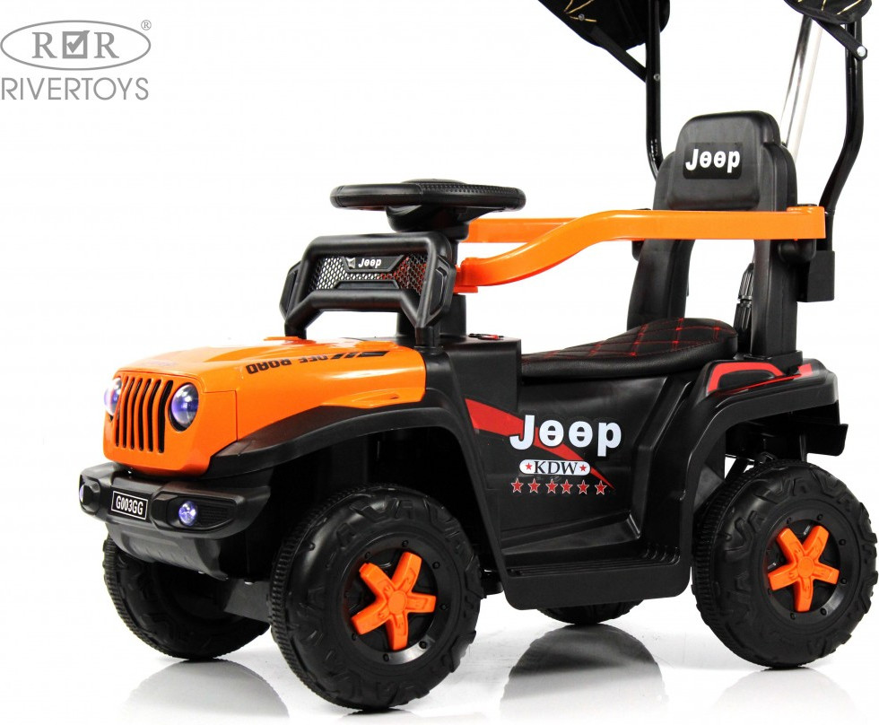 Детский автомобиль RiverToys G003GG (оранжевый) — фото 4