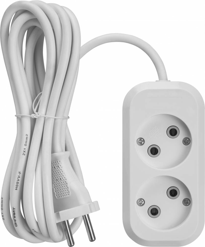 Удлинитель Онлайт OPE-S-02-500-X-2x1 / 90505