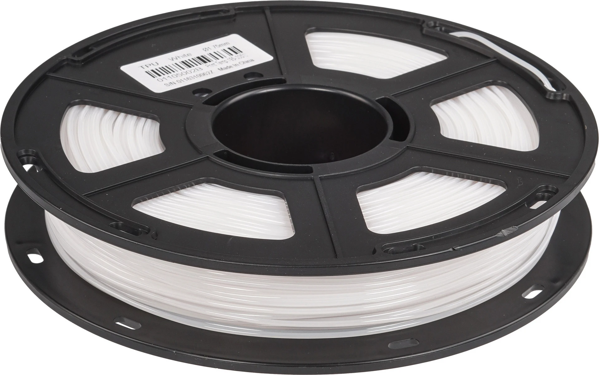 Пластик для 3D-печати NV Print NV-3D-TPU-WHITE-1 (1.75мм, 1кг, белый)