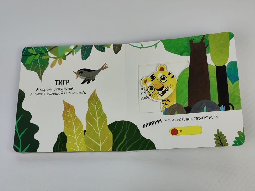 Книжка-панорамка Эксмо Смотрим, играем, запоминаем! В зоопарке, твердая обложка — фото 5