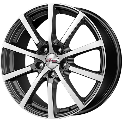Литой диск iFree Big Byz 17x7" 5x114.3мм DIA 60.1 ET 39мм Блэк джек