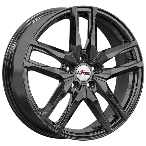 Литой диск iFree Бомбей (КС1075) 18x6.5" 5x114.3мм DIA 66.1мм ET 40мм BK