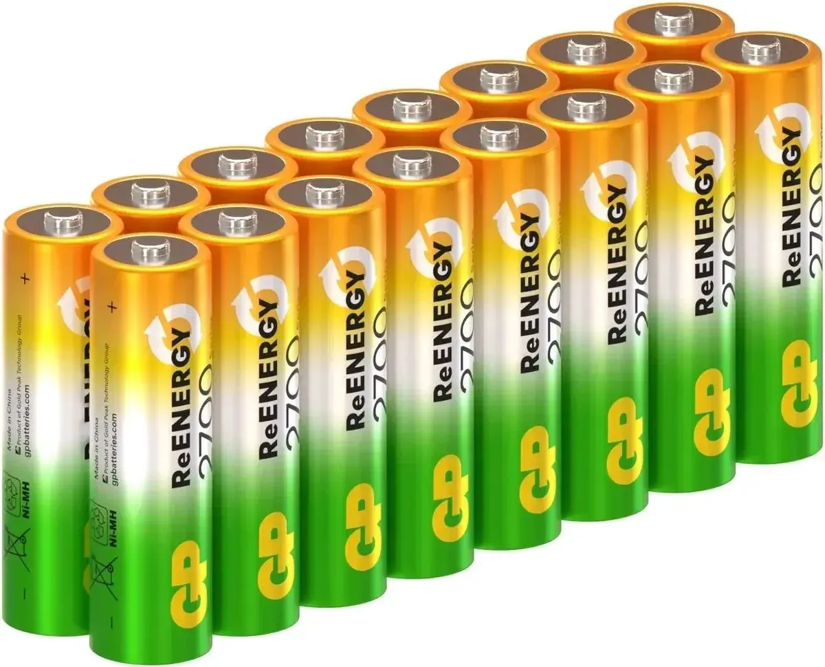 Комплект аккумуляторов GP Batteries 270AAHCRGY AA NiMH 2700mAh / GP 270AAHCRGY-B16 (16шт)