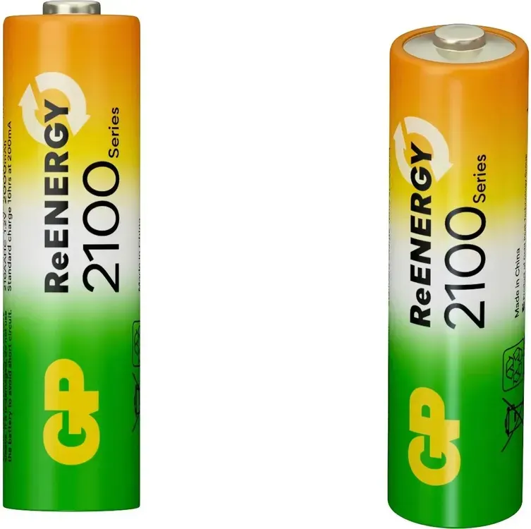 Комплект аккумуляторов GP Batteries 210AAHCRGY-2CRCB2 AA NiMH 2000mAh (2шт)