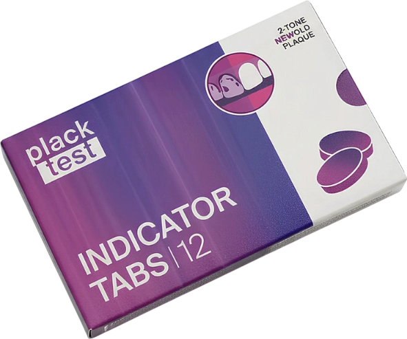 Таблетки для индикации зубного налета Erin Haiden Plack Test Indicator Tabs Ароматизированные (12шт)